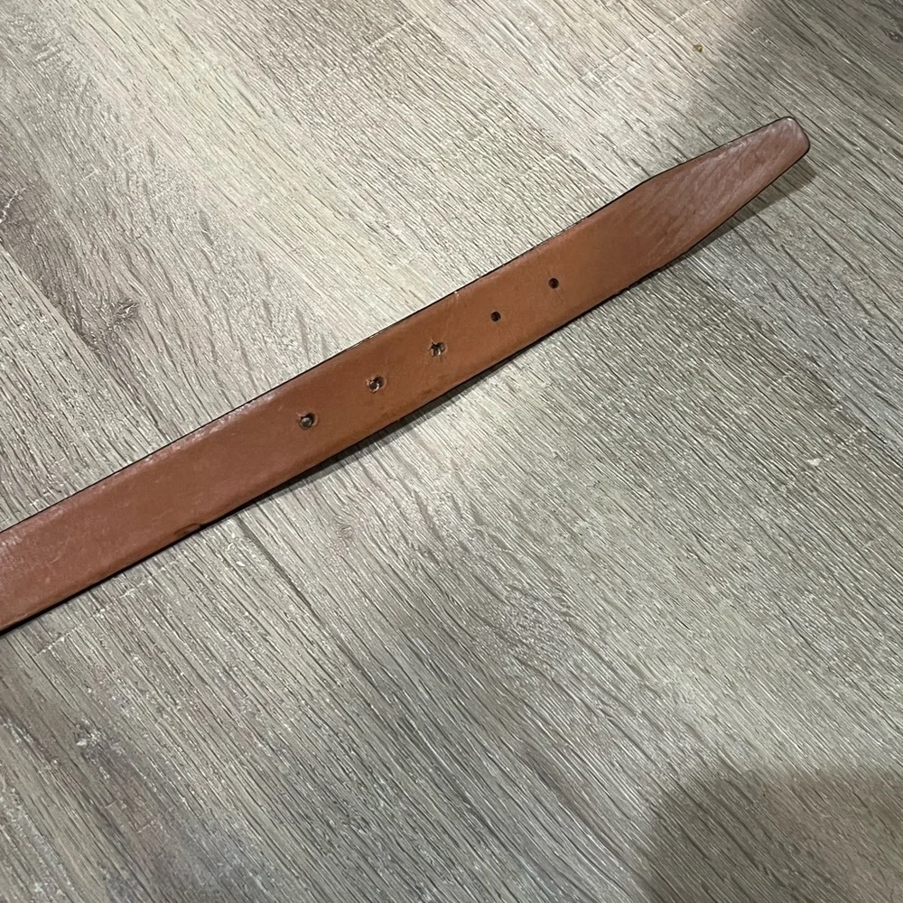 Men’s 36 Florsheim Genuine Italian Leather Made in Italy Brown Classic Belt